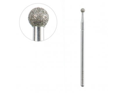 Frézka s diamantovou kuličkou na pedikúru 2,5 / 2,5mm ACURATA