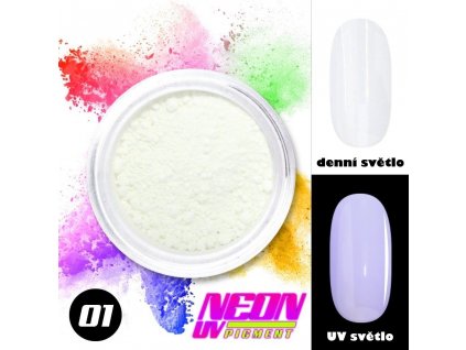 Pyl na zdobení nehtů NEON UV pigment 01