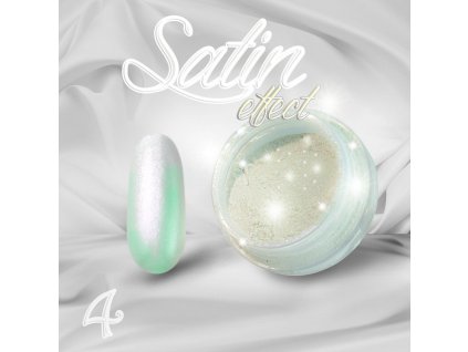 Prášek na zdobení nehtů SATIN effect 04 Green