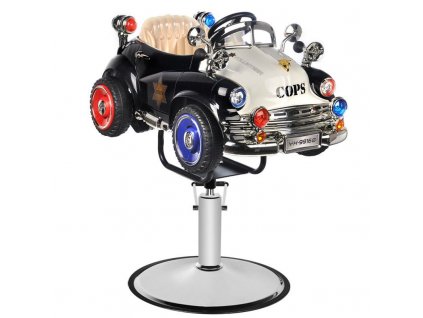 Dětské kadeřnické křeslo - autíčko Policie B082