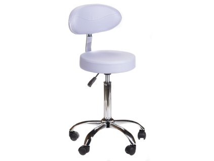 Židle BERN na stříbrné podstavě s kolečky - levandule