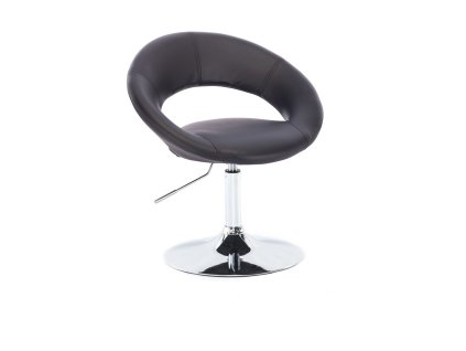 Židle NAPOLI na stříbrném talíři - černá