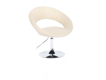 Židle NAPOLI na stříbrném talíři - krémová