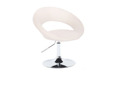 Židle NAPOLI na stříbrném talíři - bílá