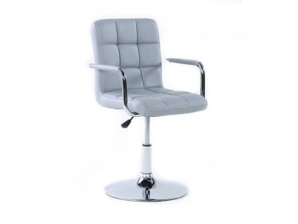 Židle VERONA na stříbrném talíři - šedá