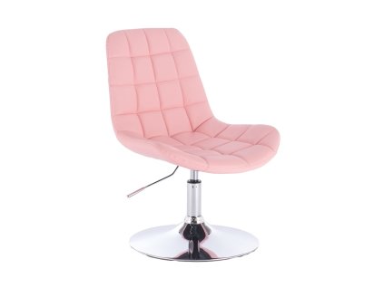 Židle PARIS na stříbrném talíři - světle růžová