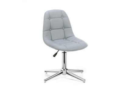 Židle SAMSON na stříbrném kříži - šedá