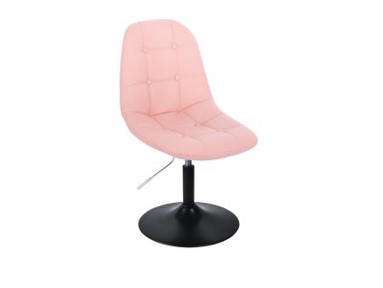 Židle SAMSON na černém talíři - světle růžová
