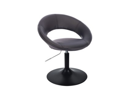 Židle NAPOLI na černém talíři - černá