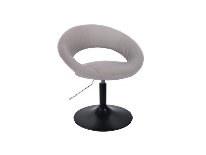 Židle NAPOLI na černém talíři - šedá