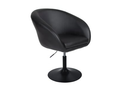 Židle VENICE na černém talíři - černá