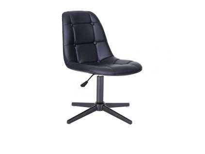 Židle SAMSON na černém kříži - černá