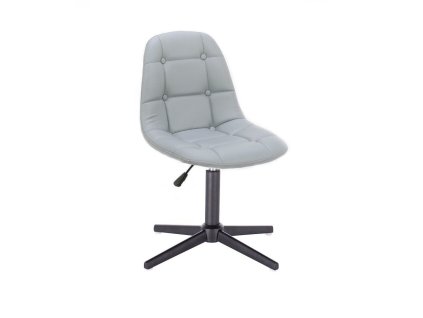 Židle SAMSON na černém kříži - šedá