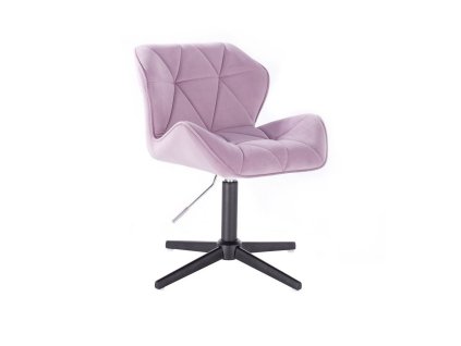 Židle MILANO VELUR na černém kříži - levandule