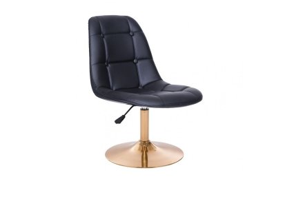 Židle SAMSON na zlatém talíři - černá