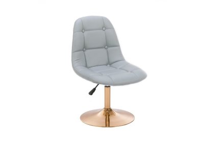Židle SAMSON na zlatém talíři - šedá