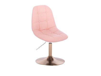 Židle SAMSON na zlatém talíři - světle růžová