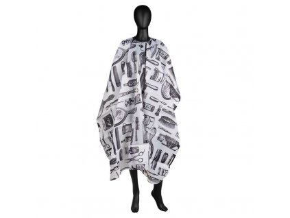 Kadeřnická pelerína J-05 bílá