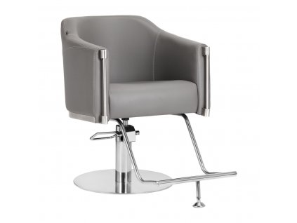GABBIANO Kadeřnické křeslo Burgos - šedé