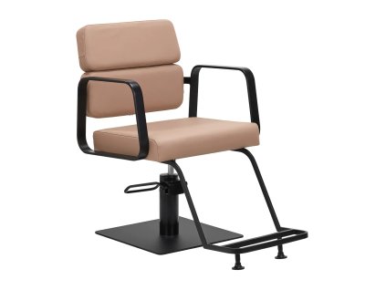GABBIANO Kadeřnické křeslo Porto - černo-béžové