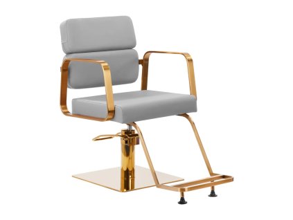Kadeřnické křeslo Porto - zlato šedé
