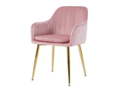 Kosmetická židle AUSTIN VELUR - růžovápink 1