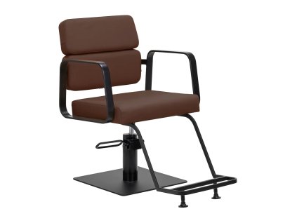 Kadeřnické křeslo PORTO - černo hnědé