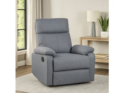 Televizní křeslo CARLOS s polohováním - šedé