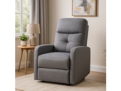 Elektricky polohovatelné televizní křeslo SEMIR - šedé