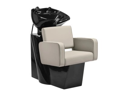 Kadeřnický mycí box Bilbao - šedo-černý