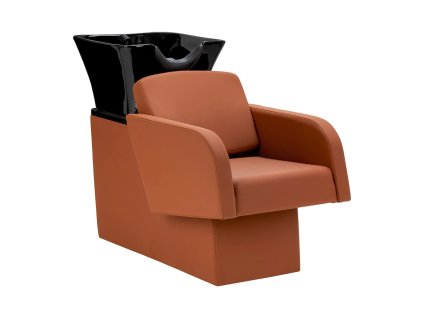 Kadeřnický mycí box Elda - hnědý