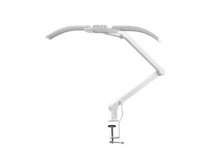 Stolní lampa na manikúru Glow L05 - bílá, zakřivená