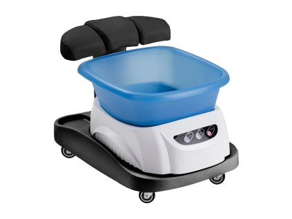 Pedikérská masážní vanička s vozíkem - černý vozík