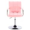 Židle VERONA na stříbrném talíři - světla růžová