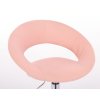 Barová židle NAPOLI na černém talíři - světle růžová