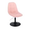 Židle SAMSON na černém talíři - světle růžová