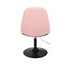 Židle SAMSON na černém talíři - světle růžová