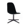 Židle SAMSON VELUR na černém kříži - černá
