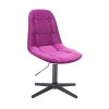 Židle SAMSON VELUR na černém kříži - fuchsie