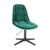 Židle SAMSON VELUR na černém kříži - zelená