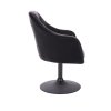 Křeslo ANDORA na černém talíři - černé