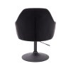 Křeslo ANDORA na černém talíři - černé