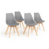 Jídelní židle  Bali - šedá - SET 4 ks