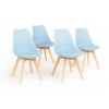 Jídelní židle  Bali - modrá - SET 4 ks