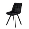 Židle ORLEN VELUR - černá