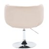 Židle MONTANA VELUR na stříbrném talíři - krémová