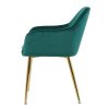 Židle AUSTIN VELUR - SET - zelená