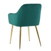 Židle AUSTIN VELUR - SET - zelená