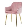 Jídelní židle AUSTIN VELUR - SET - růžová