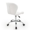 Kosmetická židle LIVIO na stříbrné podstavě s kolečky